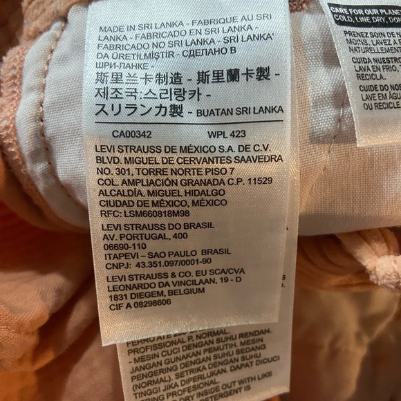 Levi’s x Anthropologie Math Club Flare Corduroy Peach - Picture 10 of 10
